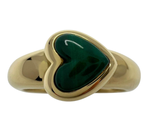 Vintage Van Cleef & Arpels Green Malachite Ring