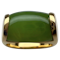 A Bvlgari Green Jade Tronchetto ring - image 1