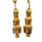 Three tier tassel 18ct gold earrings SKU: 7020 - image 1