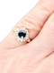 Victorian sapphire and diamond cluster engagement ring SKU: 7060 DBGEMS - image 1