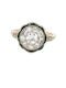 Edwardian emerald and diamond engagement ring SKU: 7068 DBGEMS - image 1