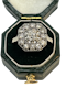 Cute and sweet Art Deco French diamond platinum ring at Deco&Vintage Ltd - image 1