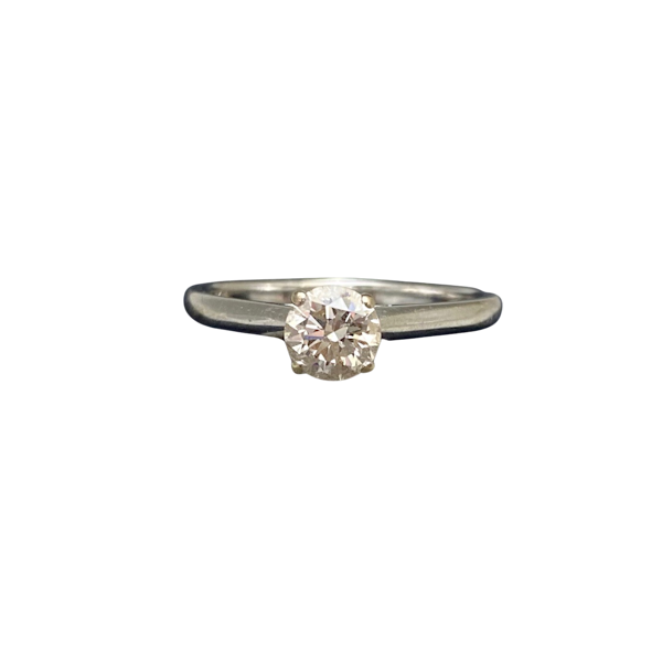 Single Stone Diamond Ring in 18ct White Gold date circa 1970, SHAPIRO & Co since1979 - image 1