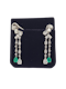 Vintage emerald and diamond pear shaped earrings SKU: 7102 DBGEMS - image 1