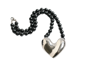 Georg Jensen silver heart necklace