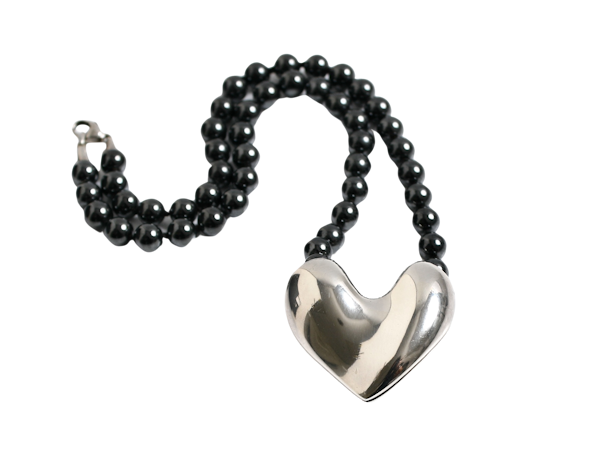 Georg Jensen silver heart necklace - image 1