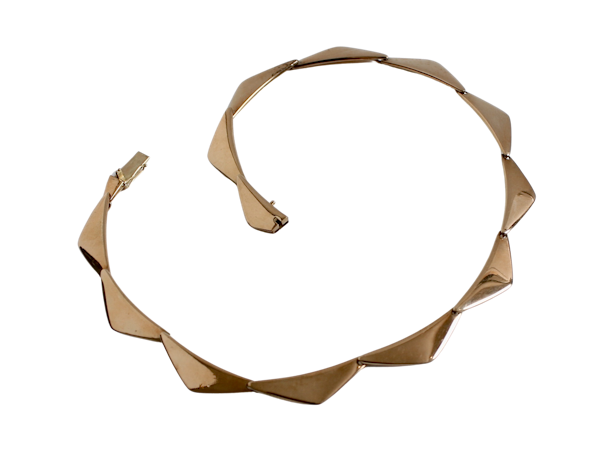 Hans Hansen Gold Peak necklace - image 1