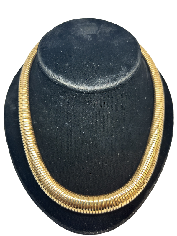 Lovely antique tubogas 18ct gold necklace at Deco&Vintage Ltd - image 1