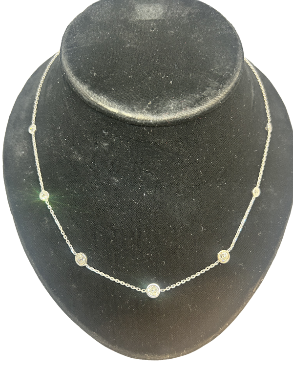 Lovely and wearable everyday diamond necklace at Deco&Vintage Ltd - image 1