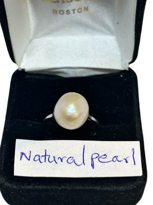 Lovely Edwardian natural pearl ring at Deco&Vintage Ltd
