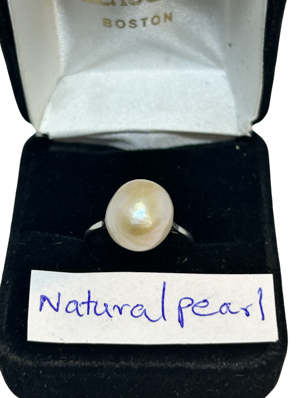 Lovely Edwardian natural pearl ring at Deco&Vintage Ltd - image 1