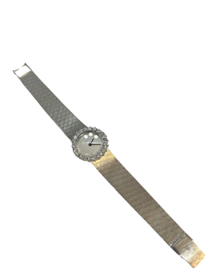 Lovely Vintage diamond 18ct white gold lady’s wristwatch at Deco&Vintage Ltd