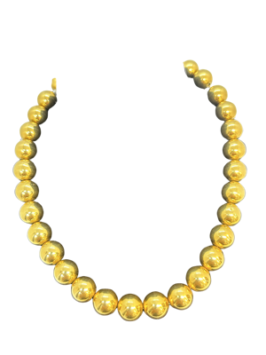 Beautiful vintage 18ct gold balls necklace at Deco&Vintage Ltd