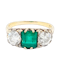 Gem emerald and diamond engagement ring SKU: 7151 DBGEMS - image 1