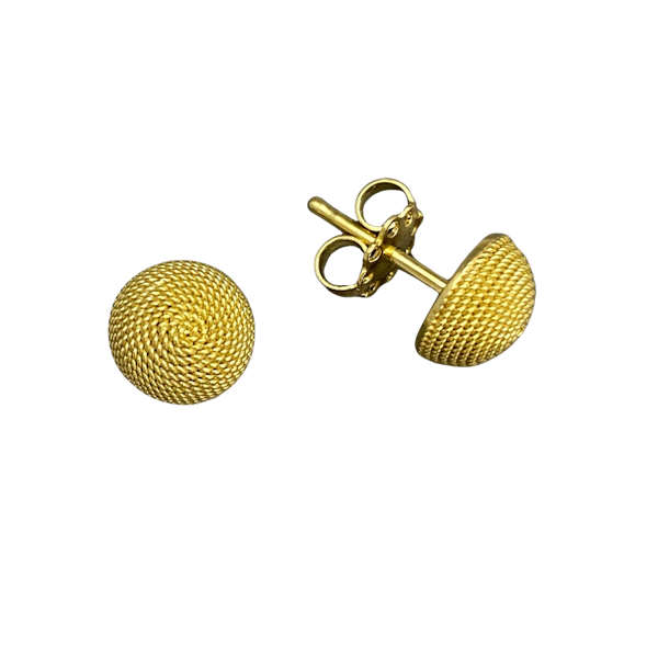 18ct Gold Earrings date London 1963, SHAPIRO & Co since1979 - image 1
