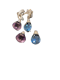 Blue Tormalin and Amethyst Earrings - image 1