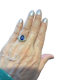 Edwardian 3.5 ct Sapphire ring - image 1