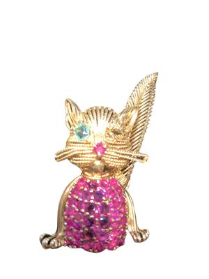 Tiffany Gold and Ruby Cat