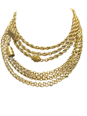 Two Georgian muff chains