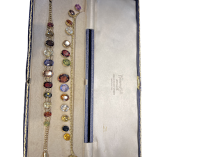 Victorian Mult colour necklace and bracelet