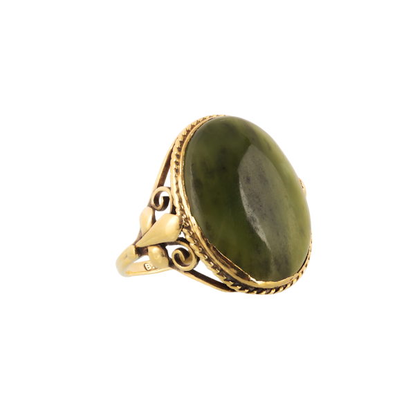 An Antique Connemara Marble Ring by Bernard Instone - image 1