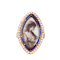 A Georgian Navette Mourning Ring - image 3