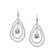 Modern Italian Diamond And White Gold Drop Shape Earrings, Circa 2010 - image 1