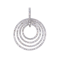 Modern Italian Diamond And White Gold Circle Pendant, Circa 2010 - image 1