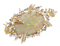 A Brutalist abstract Opal & Diamond pendant, - image 1