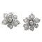 Antique Diamond Flower Earrings, Circa 1880 - image 3