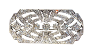 A Fine Art-Deco Diamond Brooch - Michael Marks