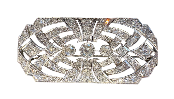 A Fine Art-Deco Diamond Brooch  -  Michael Marks - image 1