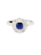 Antique sapphire and diamond daisy cluster ring SKU: 7223 DBGEMS - image 1