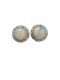 Art deco opal and diamond cluster earrings SKU: 7226 DBGEMS - image 1