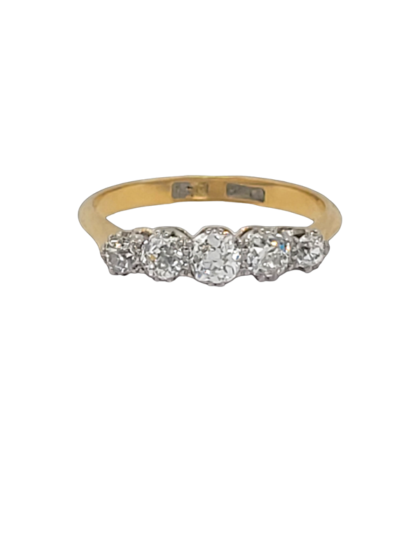 Five old cut diamond ring SKU: 7243 DBGEMS - image 1