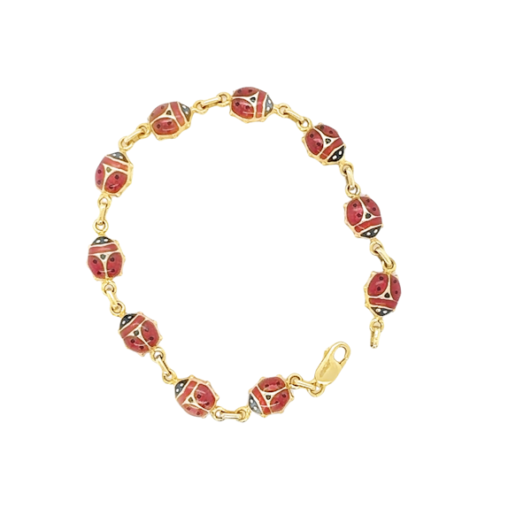 Gold Lady Bird bracelet - image 1