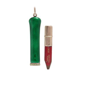 Fabergé gold,silver and guilloché enamel pencil,St.-Petersburg, circa 1900s