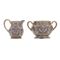 Antique Russian silver and shaded enamel sugar bowl and creamer by Orest Kurlukov, Moscow, circa 1900 - image 1