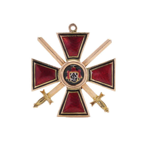 Imperial Russian order of St.Vladimir with swords, 4th class, circa 1914-1918 - image 1