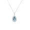 Aquamarine teardrop pendant - image 1