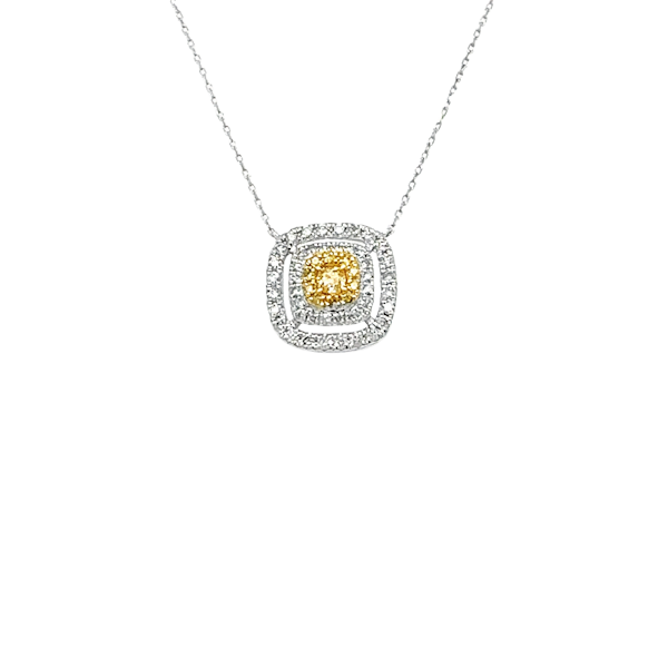 Yellow diamond pendant - image 1