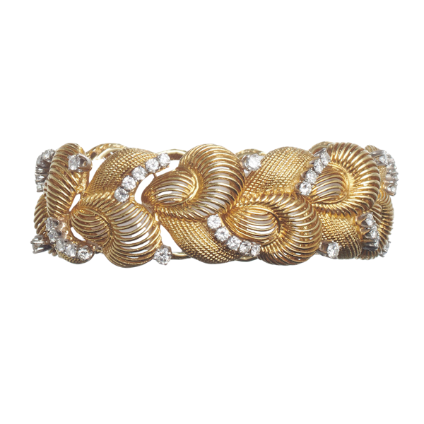 Vintage Gold and Diamond Bracelet, Circa 1980, 5.50 Carats - image 1