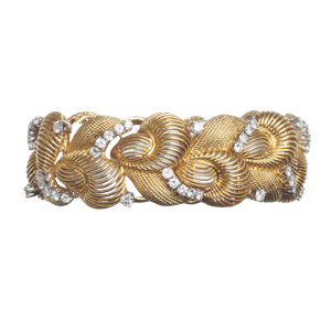 Vintage Gold and Diamond Bracelet, Circa 1980, 5.50 Carats