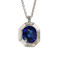 Modern Sapphire Diamond and Platinum Pendant, 4.50 Carats - image 1
