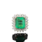 7.98 carat Colombian emerald cluster ring - image 1
