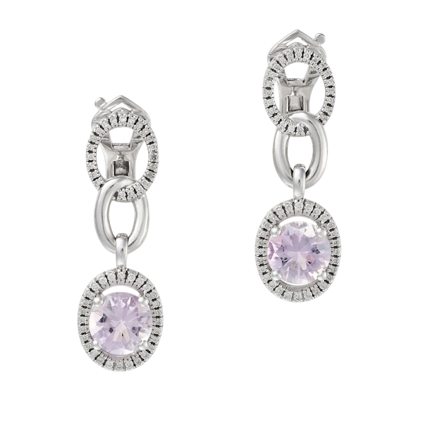 Mauboussin, Amethyst & diamond drop earrings - image 1