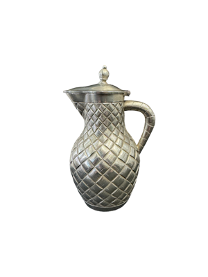 Russian silver trampe l'oeil jug, St Petersburg, c.1880.