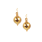 French 18ct Gold Ball Drop Earrings - image 1