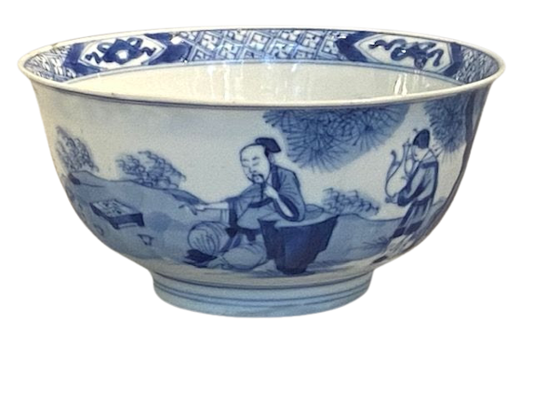A CHINESE KANGXI BLUE AND WHITE BOWL - image 1