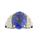Lovely 7.86ct natural sapphire diamond plat ring at Deco&Vintage Ltd - image 1